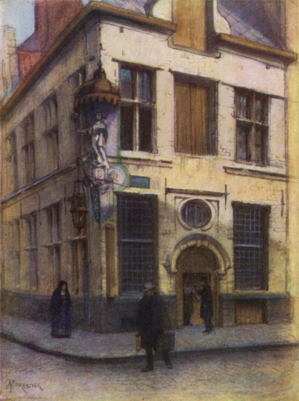 Stare domy przy Rue de lEmpereur, Antwerpia autorstwa after Amedee Forestier