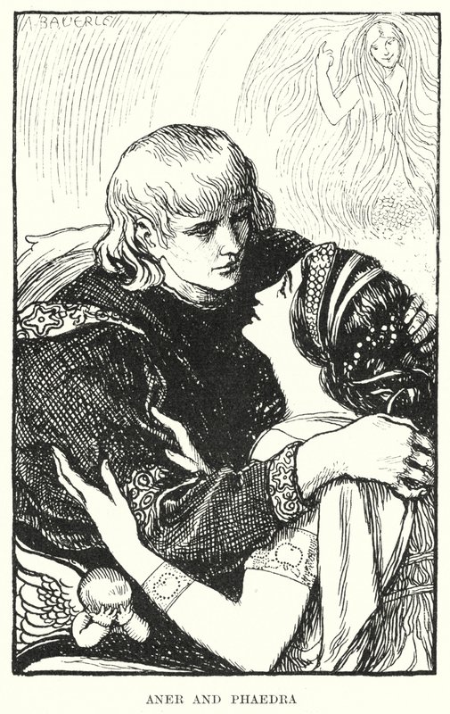 Aner i Phaedra (rycina) autorstwa Amelia M. (attr.to) Bowerley or Bauerle
