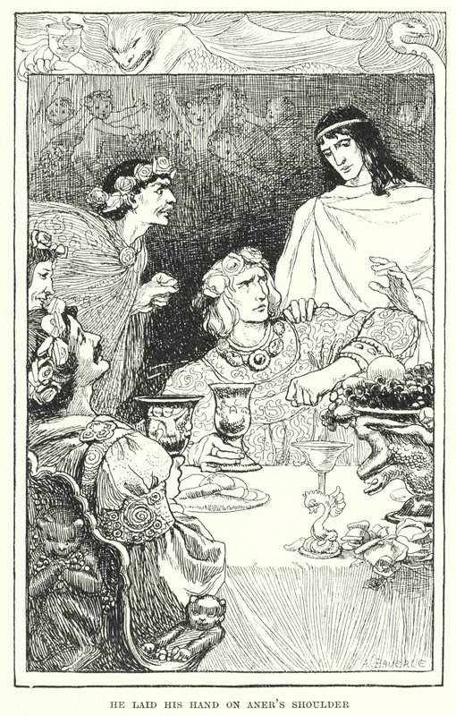 Położył rękę na ramieniu Anera (grawerunek) autorstwa Amelia M. (attr.to) Bowerley or Bauerle