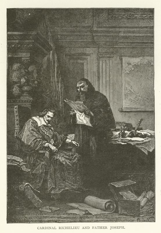 Kardynał Richelieu i Ojciec Józef autorstwa American School