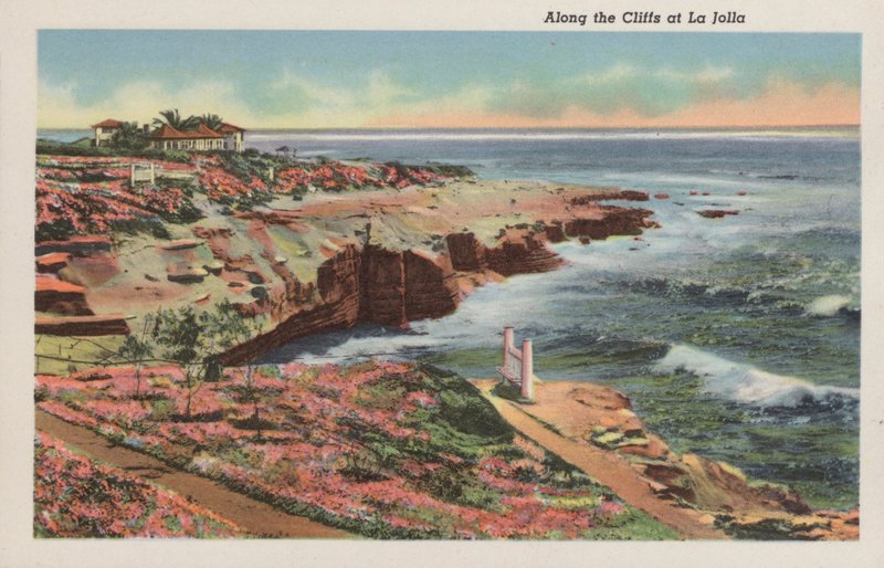 Kalifornia: Wzdłuż klifów w La Jolla (zdjęcie) autorstwa American Photographer (after)
