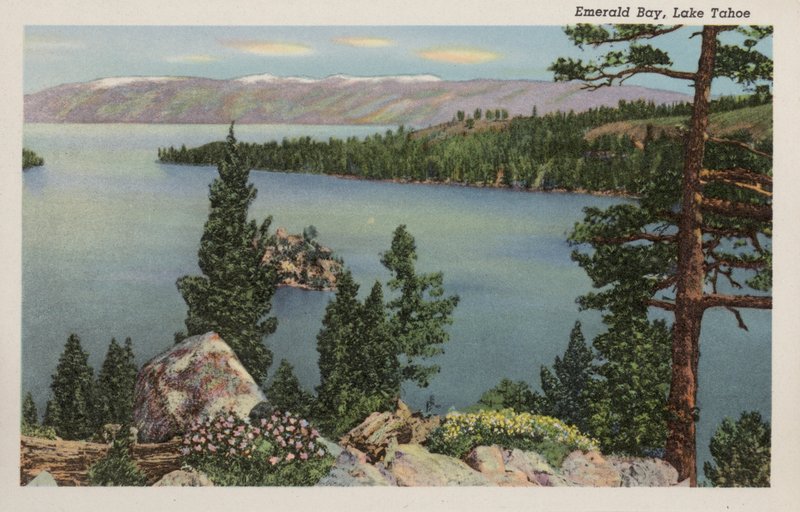 Kalifornia: Emerald Bay, Jezioro Tahoe (zdjęcie) autorstwa American Photographer (after)