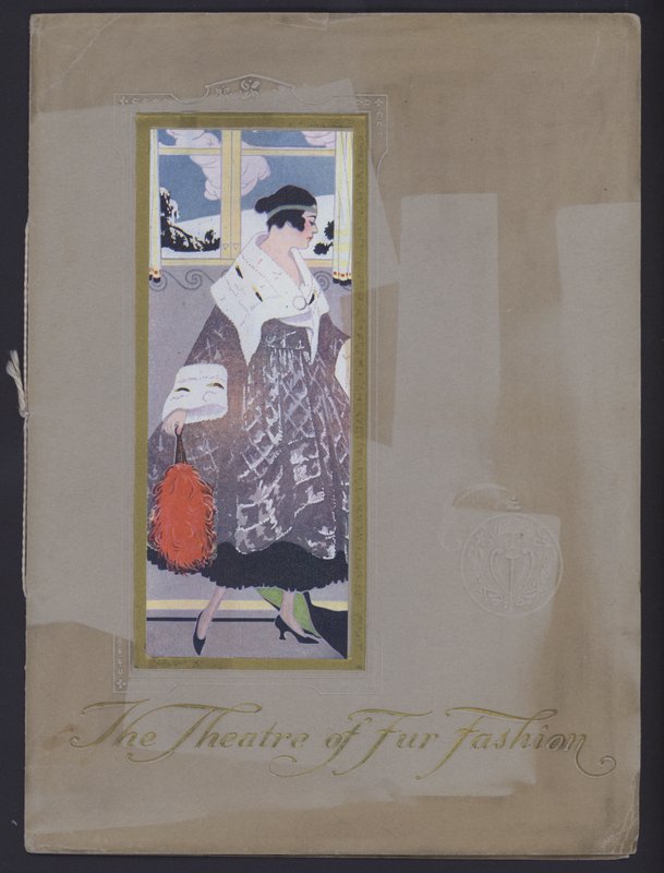 Okładka Teatru Mody Futrzanej, ok. 1914. (zdjęcie czarno-białe) autorstwa American Photographer (after)