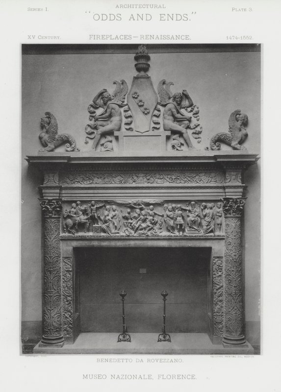 Kominek: Museo Nazionale, Florencja (zdjęcie czarno-białe) autorstwa American Photographer (after)