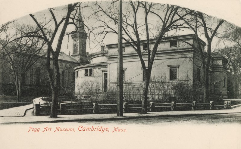 Fogg Art Museum, Cambridge, Massachusetts, USA (zdjęcie czarno-białe) autorstwa American Photographer (after)