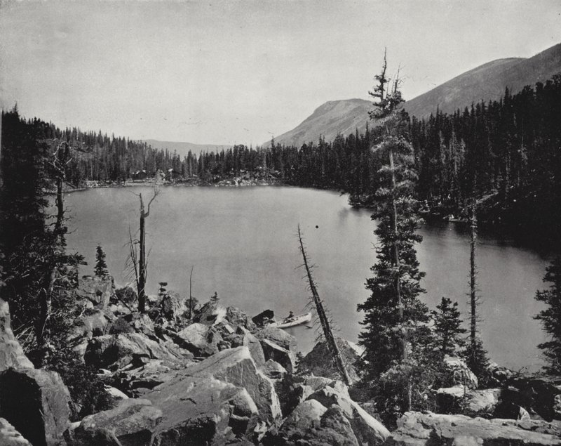 Green Lake, Kolorado (zdjęcie czarno-białe) autorstwa American Photographer (after)
