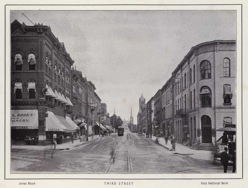 Jamestown, NY: Third Street (zdjęcie czarno-białe) autorstwa American Photographer (after)