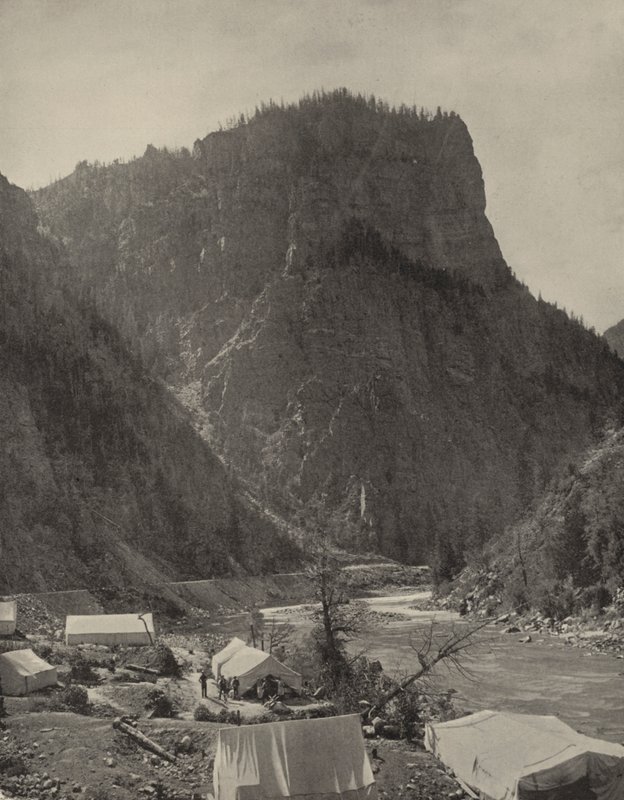 Świątynia Króla Salomona, Grand River, Kolorado (zdjęcie czarno-białe) autorstwa American Photographer (after)