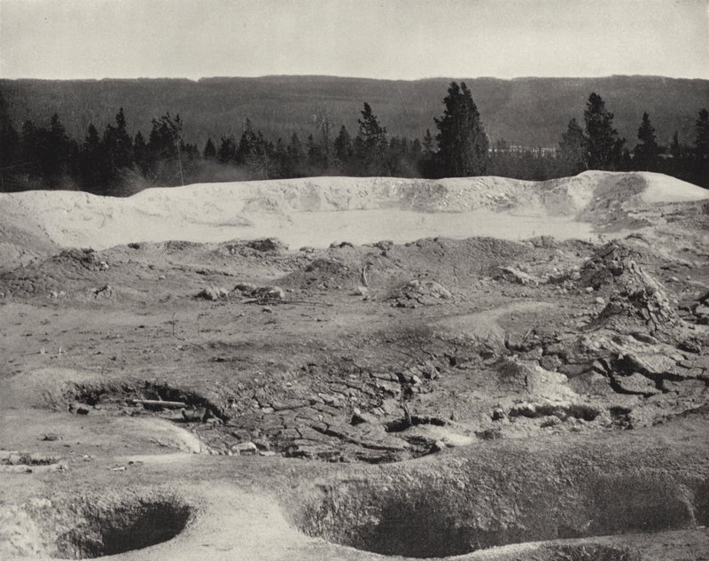 Mammoth Paint Pots, Yellowstone Valley, Wyoming (zdjęcie czarno-białe) autorstwa American Photographer (after)