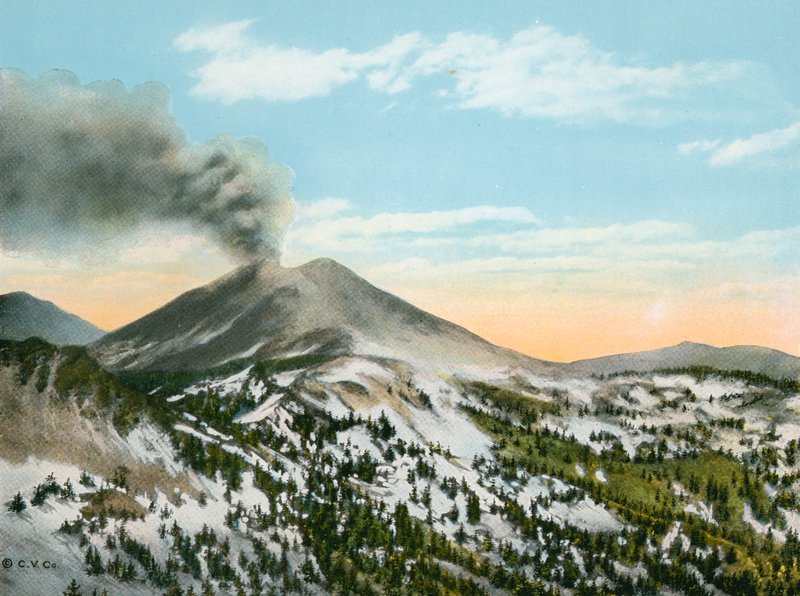 Mount Lassen w erupcji (zdjęcie) autorstwa American Photographer (after)
