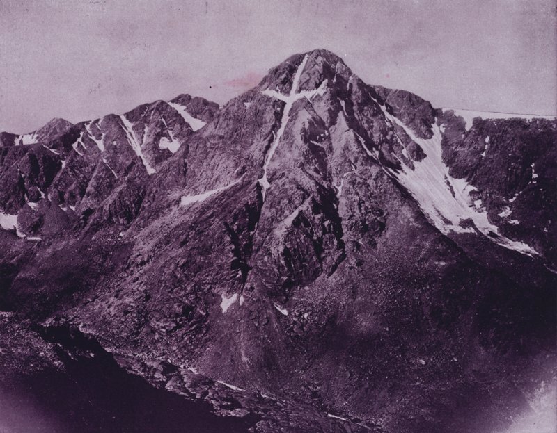 Góra Świętego Krzyża, Kolorado (zdjęcie czarno-białe) autorstwa American Photographer (after)