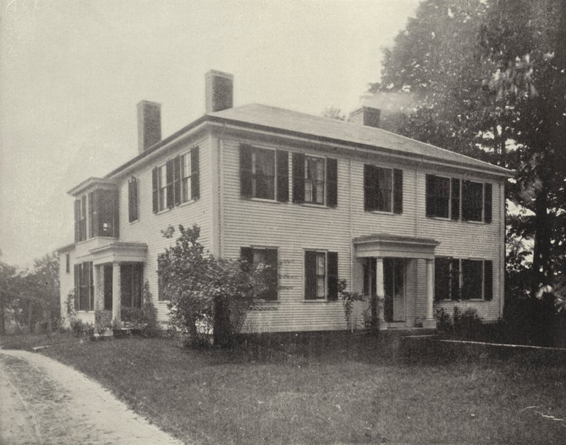 Stary Emerson House, Concord, Massachusetts (zdjęcie czarno-białe) autorstwa American Photographer (after)