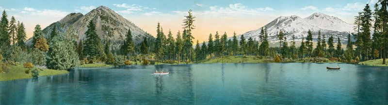 Panorama Mount Shasta i Black Butte (zdjęcie) autorstwa American Photographer (after)