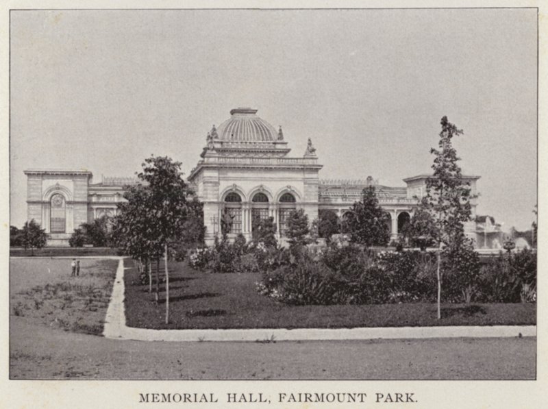 Filadelfia: Memorial Hall, Fairmount Park (zdjęcie czarno-białe) autorstwa American Photographer (after)