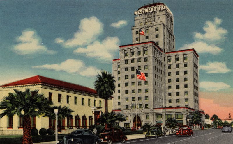 Phoenix, Arizona: poczta i hotel Westward Ho, North Central Avenue (zdjęcie) autorstwa American Photographer (after)