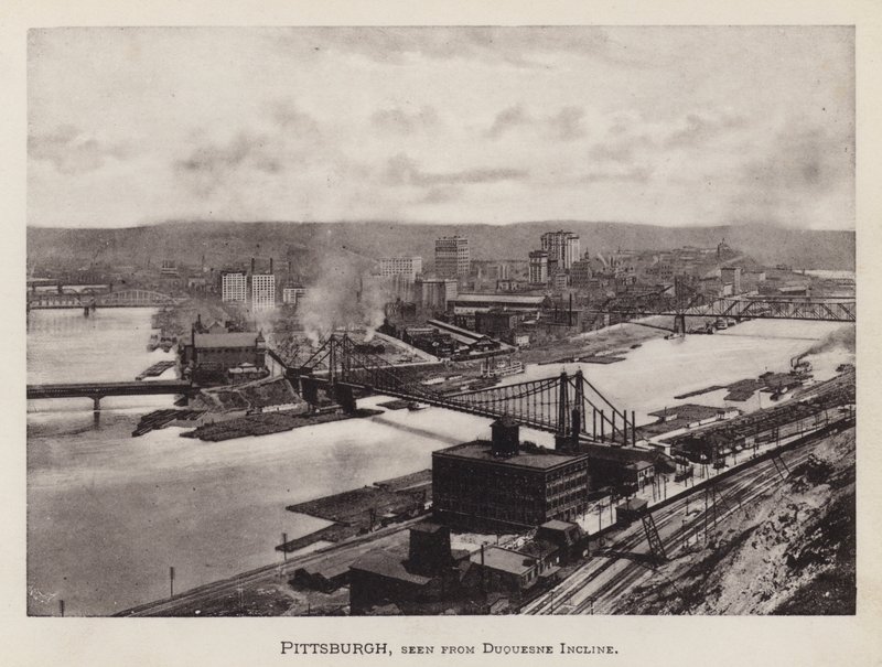 Pittsburgh: Pittsburgh, widziany z Duquesne Incline (zdjęcie czarno-białe) autorstwa American Photographer (after)