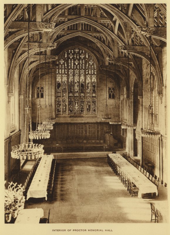 Princeton University: Wnętrze Proctor Memorial Hall (zdjęcie czarno-białe) autorstwa American Photographer (after)
