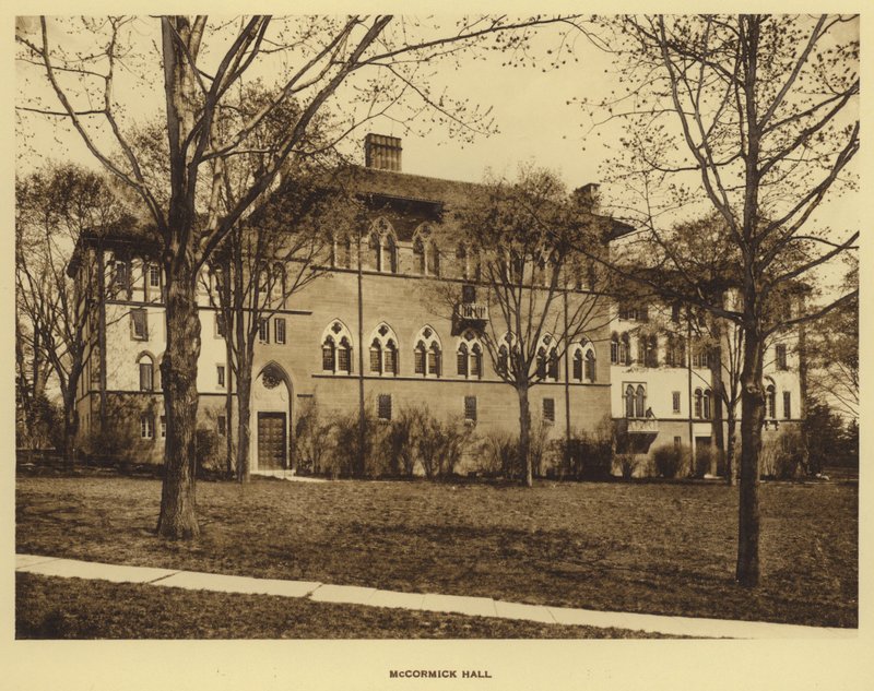 Uniwersytet Princeton: McCormick Hall (zdjęcie czarno-białe) autorstwa American Photographer (after)