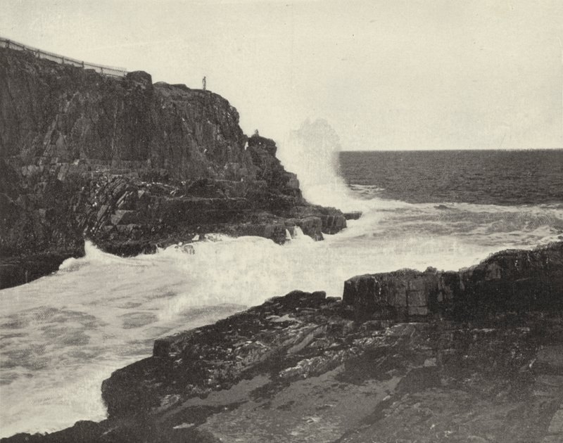 Sea Wall, Bald Head Cliff, Maine (zdjęcie czarno-białe) autorstwa American Photographer (after)