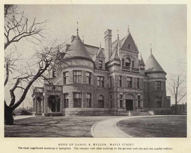 Springfield, Massachusetts: Dom Daniela B Wessona, Maple Street (zdjęcie czarno-białe) autorstwa American Photographer (after)