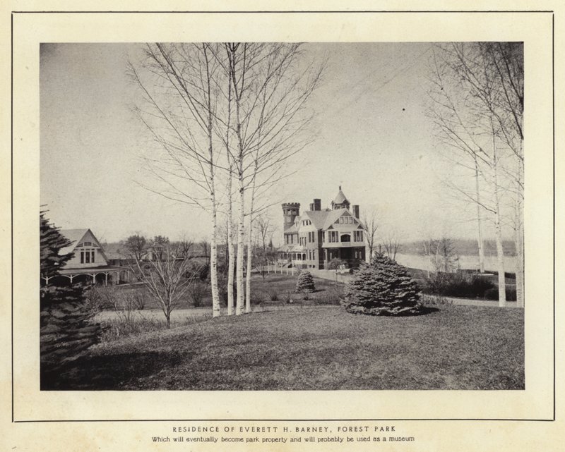Springfield, Massachusetts: Rezydencja Everetta H Barneya, Forest Park (zdjęcie czarno-białe) autorstwa American Photographer (after)