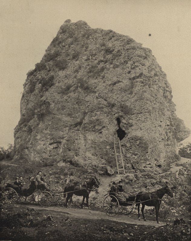 Sugarloaf Rock, Wyspa Mackinac, Michigan (zdjęcie czarno-białe) autorstwa American Photographer (after)