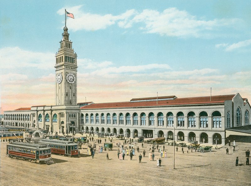 Ferry Building, Foot of Market Street, San Francisco, Kalifornia (zdjęcie) autorstwa American Photographer (after)