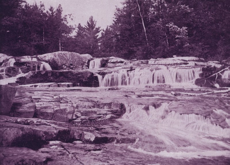 Upper Jackson Falls, Wild-Cat River, New Hampshire (zdjęcie czarno-białe) autorstwa American Photographer (after)