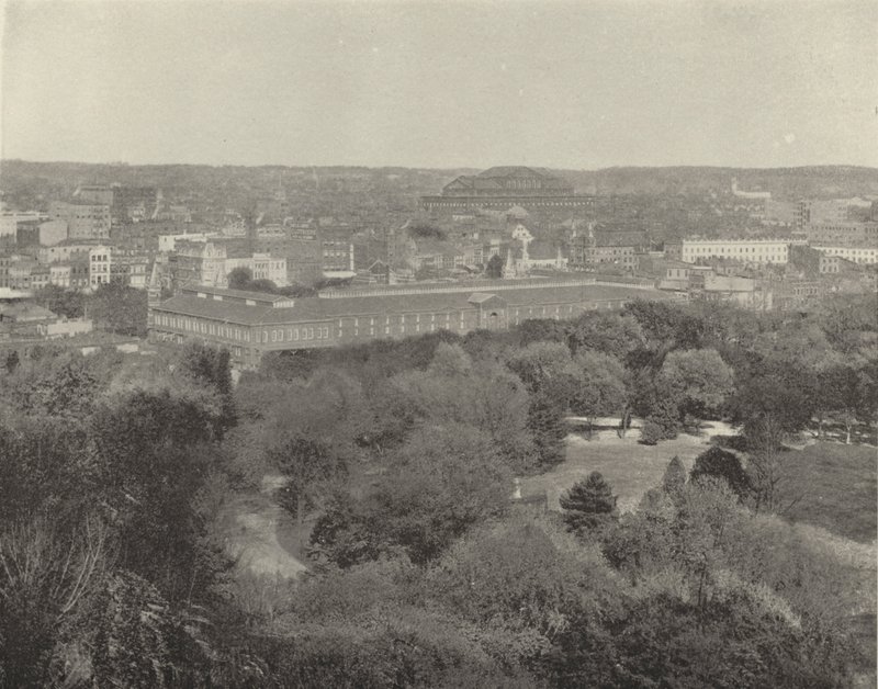 Washington City, sekcja rezydencji (zdjęcie czarno-białe) autorstwa American Photographer (after)