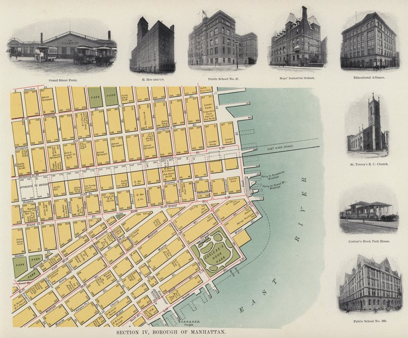 Dzielnica Manhattan (zdjęcie czarno-białe) autorstwa American Photographer