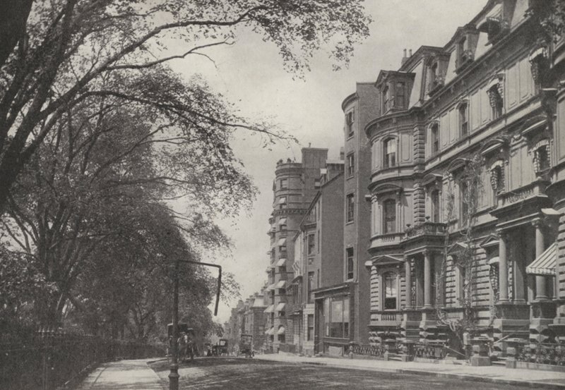 Boston: Beacon Street (zdjęcie czarno-białe) autorstwa American Photographer
