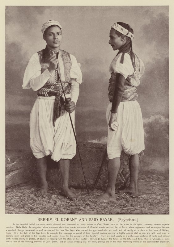 Brehim El Korany i Said Rayab, Egipcjanie autorstwa American Photographer