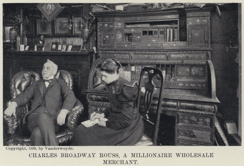 Charles Broadway Rouss, sprzedawca hurtowy milionerów (zdjęcie czarno-białe) autorstwa American Photographer