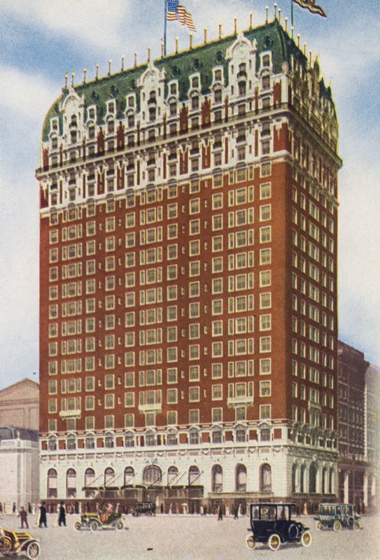 Chicago: "The Blackstone", Michigan Avenue i Hubbard Court (zdjęcie kolorowe) autorstwa American Photographer