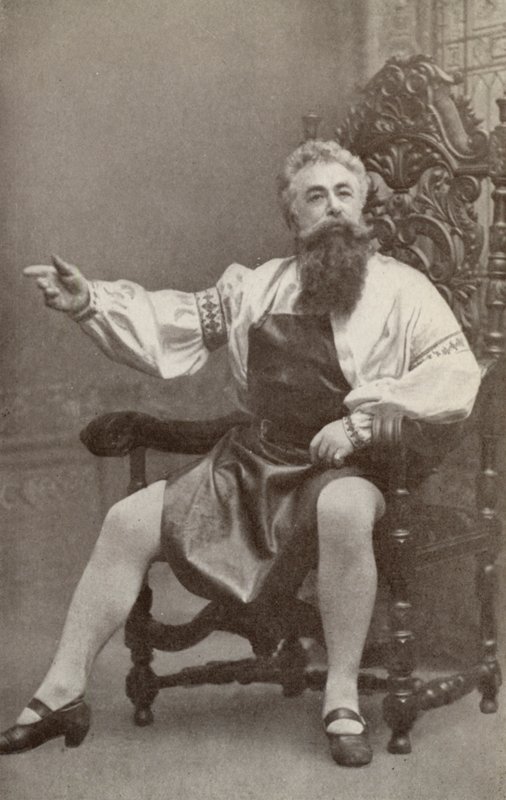 Emil Fischer jako Hans Sachs w "Die Meistersinger Von Nurnburg" (zdjęcie czarno-białe) autorstwa American Photographer