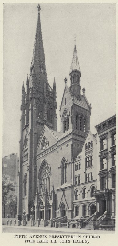 Fifth Avenue Presbyterian Church, nieżyjący już dr John Hall