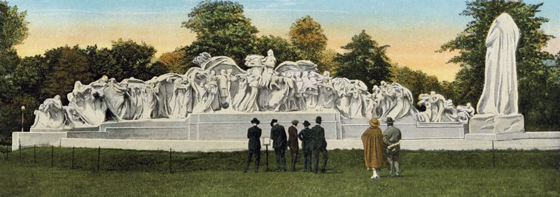 Fontanna Czasu, Washington Park (kolorowe zdjęcie) autorstwa American Photographer