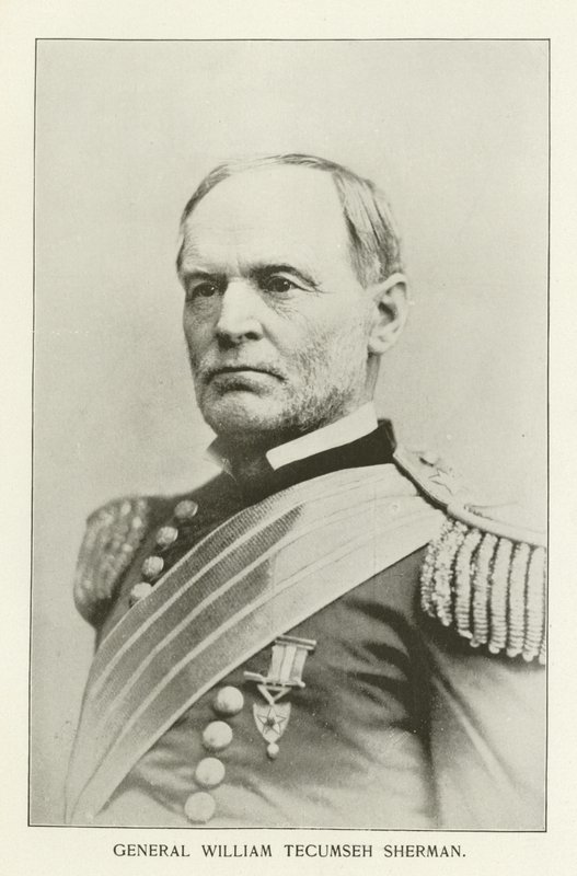 Generał William Tecumseh Sherman (zdjęcie czarno-białe) autorstwa American Photographer