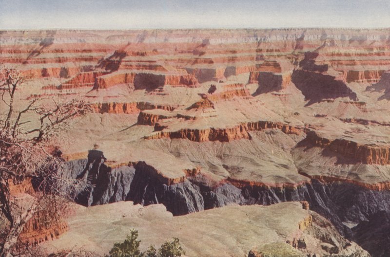 Wielki Kanion, Arizona, patrząc przez Yavapai Point (kolorowe zdjęcie) autorstwa American Photographer