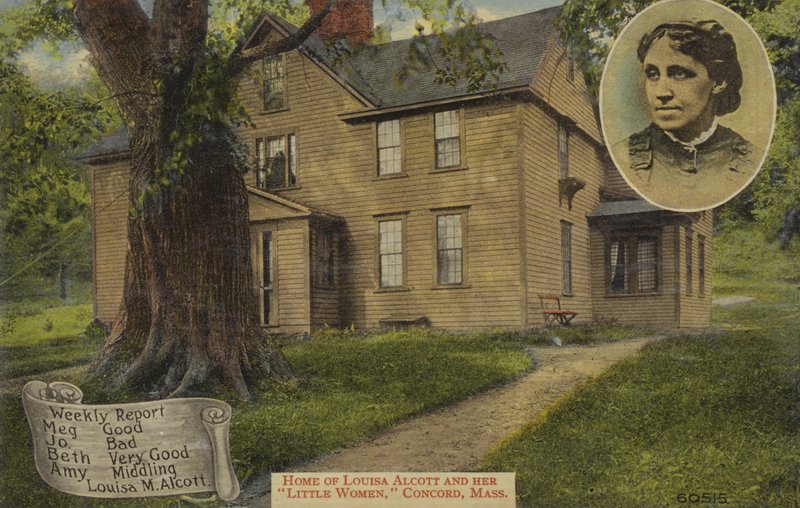 Dom Louisy M. Alcott i jej Małych kobietek, Concord, Massachusetts, USA (zdjęcie kolorowe) autorstwa American Photographer