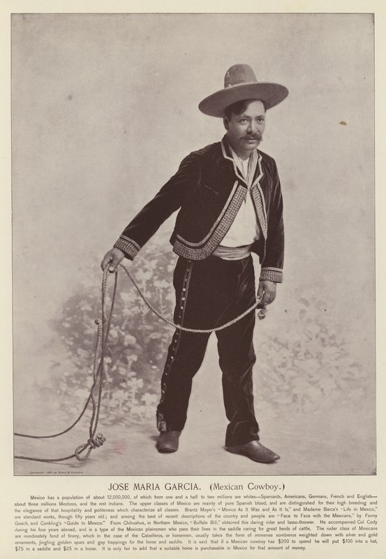 Jose Maria Garcia, meksykański kowboj autorstwa American Photographer