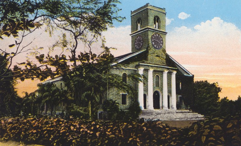 Kościół Kawaihao, Honolulu (zdjęcie kolorowe) autorstwa American Photographer