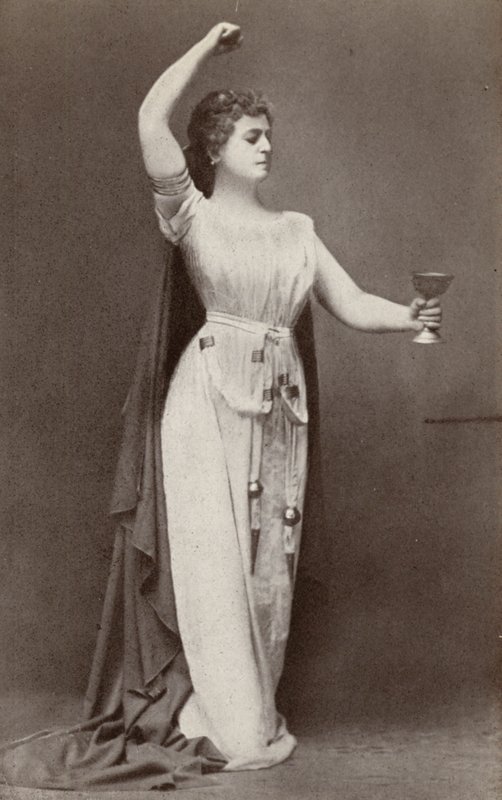 Lilli Lehmann jako Izolda w "Tristanie i Izoldzie" (zdjęcie czarno-białe) autorstwa American Photographer