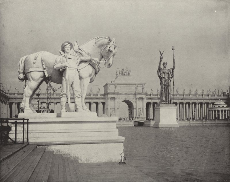 Patrząc na jezioro ze Statuy Przemysłu autorstwa American Photographer
