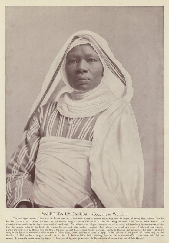 Mahbouba Um Zanuba, sudańska kobieta autorstwa American Photographer