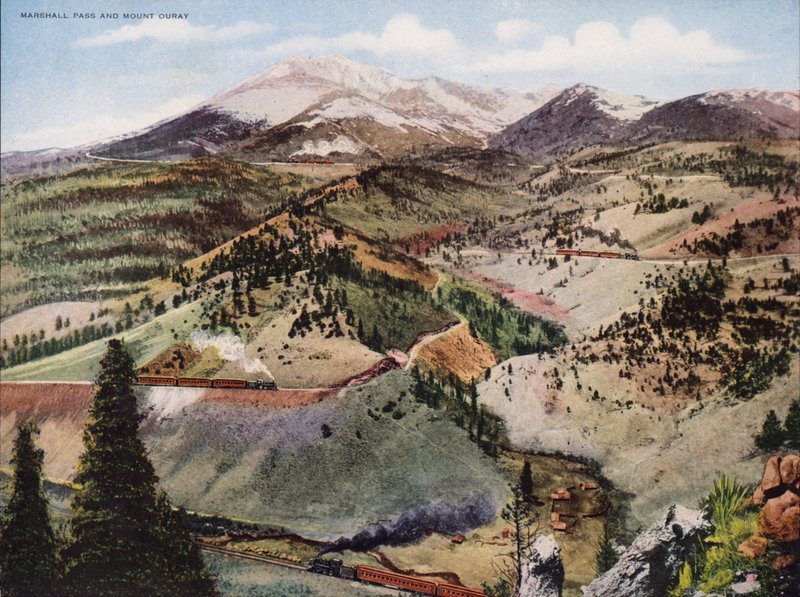 Przełęcz Marshall i góra Ouray (zdjęcie kolorowe) autorstwa American Photographer