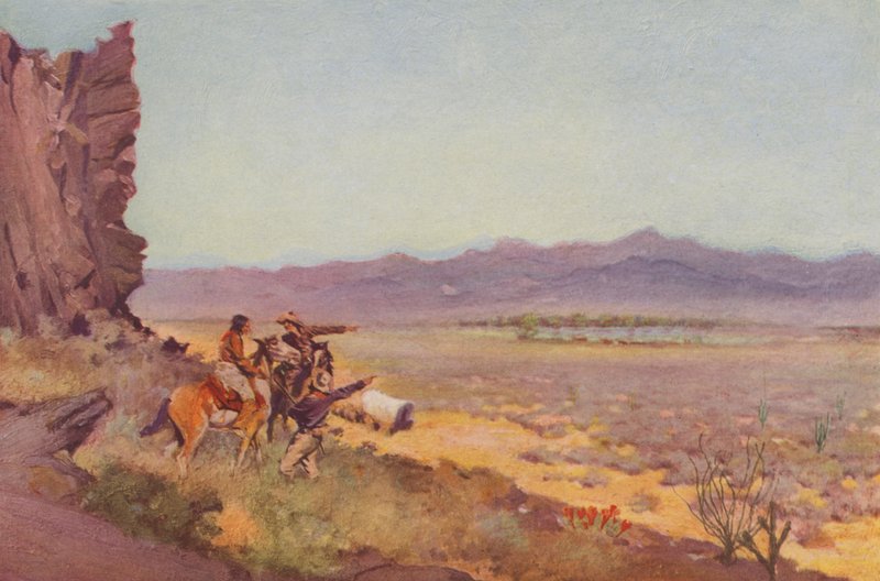 Mirage na pustyni, Arizona (zdjęcie kolorowe) autorstwa American Photographer