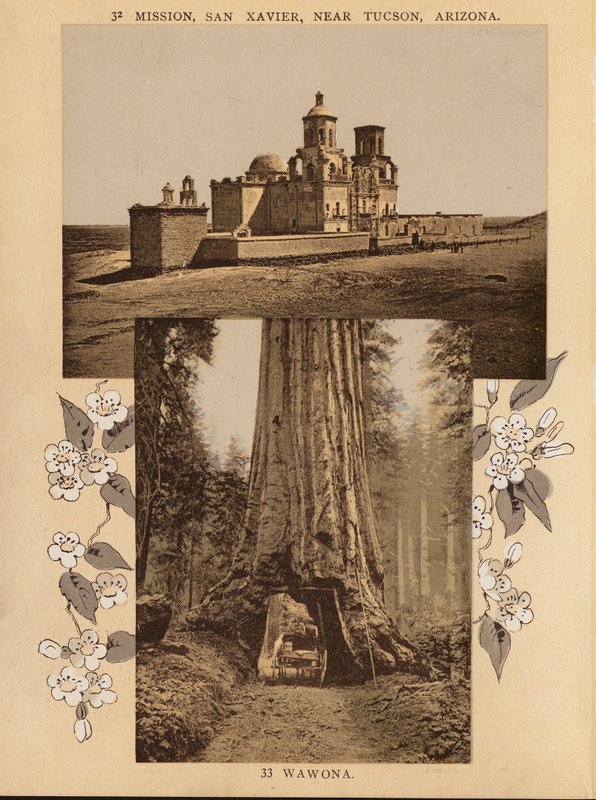 Misja San Xavier, niedaleko Tucson, Arizona; Wawona (zdjęcie czarno-białe) autorstwa American Photographer