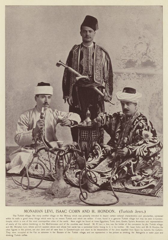 Monahan Levi, Isaac Cohn i H Hondon, tureccy Żydzi autorstwa American Photographer