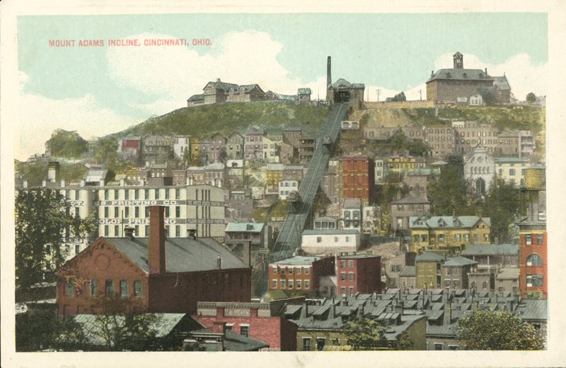 Mount Adams Incline, Cincinnati, Ohio (kolorowe zdjęcie) autorstwa American Photographer
